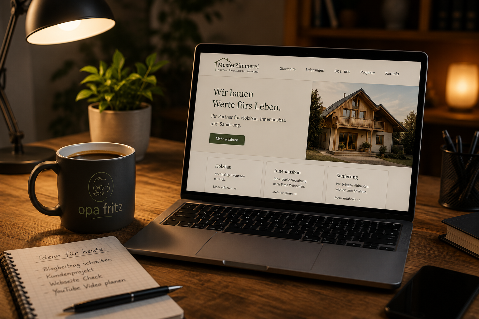 Kaffee mit Opa Fritz – ein Gespräch über Webseiten